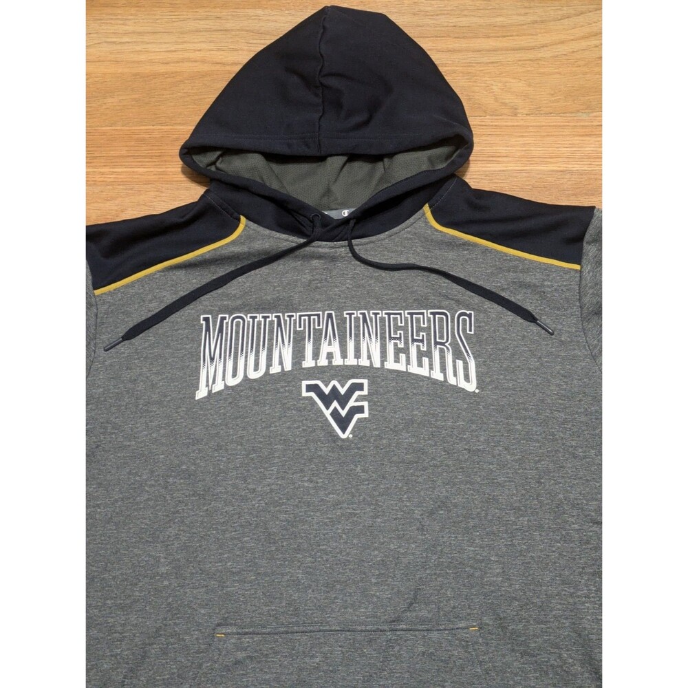 West Virginia Mountaineers Men's Long Sleeve Pullover Hooded Sweater, XXL